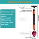 Toilet Plunger Set - High Pressure Toilet Plunger for Bathroom, Toilet Brush, Rubber Gloves - Powerful Air Drain Unclogger & Heavy - Duty Clog Remover for Bathroom Drains and Pipes