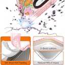 for iPhone 16E Case Cute - Compatible with Magsafe - Durable Shockproof 6.6 ft Drop Impact Phone Case - Funny Passion Flower Design (6.1") Glitter Pink