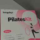 16Pcs Home Pilates Equipment for Women, Pilates Kit with 14'' Pilates Rings, Yoga Ball, Sliding Disks, Pilates Bands & Accessories - Workout Equipment Home Gym Includes Complete Fitness Poster