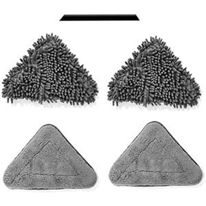 Wall mop with Long Handle Replacement Pad Triangle Dust Mop Pads Relacement Mitts Refill Wall Cleaner mop Relacement Pads ,Washable Microfiber Mop Pads Removable Reusable Mop Pad for Wet Dry Cleaning 5Pcs