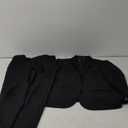 Mens Suit 2 Piece Suits for Men One Button Slim Fit Solid Jacket & Pants Tuxedo Set Business Wedding Party (Small, Black)