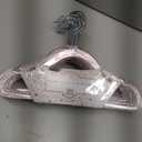 CONCEPTS 20 Pack Baby Hangers Kids Acrylic Non Slip Glitter Clothes Hangers for Toddler Infant Newborn Closet Organizer Small Hangers for Baby Clothes Pants Shirts Space Saving Nursery