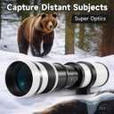 Telephoto Lens for Canon -JINTU EF Mount 420-800mm Manual Focus MF Zoom Lens for Canon EOS Rebel T8i/850D T7i/800D T7/2000D T6/1300D T6s/760D T6i/750D T5i/700D T5/1200D T4i/650D T3i/600D T3/1100D