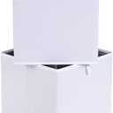 Amazon Basics Collapsible Cube Storage Organizer Bins, Closet Organizer Baskets for Shelves, Space-Saving, White, 13" x 15" x 13", 6-Pack