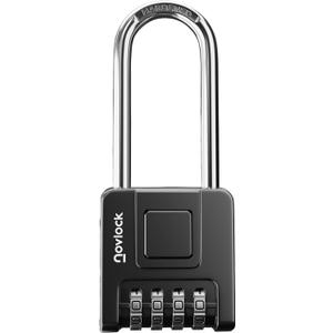 Outdoor Combination Lock Heavy Duty, Large, Weatherproof Padlock with Code for Gates, Fences, Sheds, Lockers, Cabinets, Storage Units 1-Pack, Black