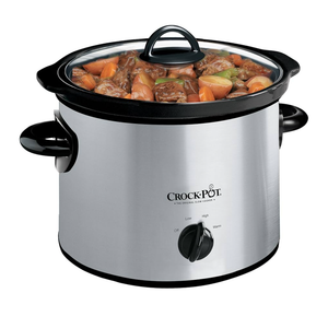 Crockpot Manual 3-Quart Slow Cooker Silver 3 Qt