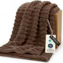 Bedsure GentleSoft Brown Fleece Blanket for Couch - Cozy Soft Blankets for Women, Cute Small Throws for Girls, 50x60 Inches