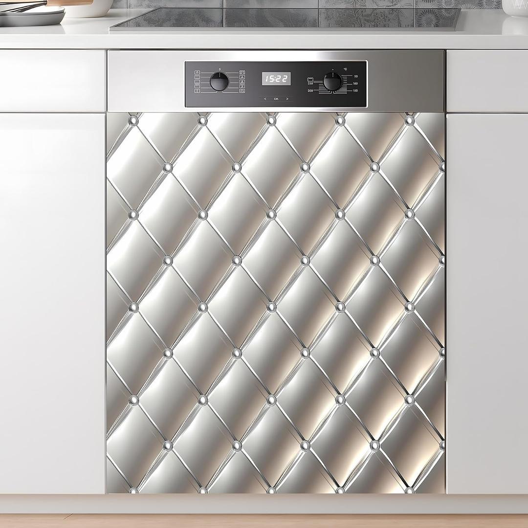 Dishwasher Magnet Sticker Cover Panel Decal Refrigerator Magnetic Sticker Decorative for Kitchen Decoration,Fridge Door Cover,Home Appliances Decor Stickers 23"x26"