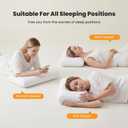 OLIXIS Memory Foam Pillow, Standard Size Bed Pillows for Sleeping, 2 PCS, 24.2"D x 16.03"W x 4.7"H