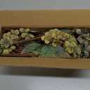 Uqueeten Hydrangea Artificial Flowers,Green Artificial Flower Fake Silk Hydrangea, Heads Bouquet with Stems Bulk for Fall Decoration Table Center Indoor Outdoor Faux Floral Plants 8pcs (Green)