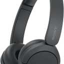 Sony WH-CH520 Wireless Headphones Bluetooth On-Ear Headset with Microphone and up to 50 Hours Battery Life with Quick Charging, Black