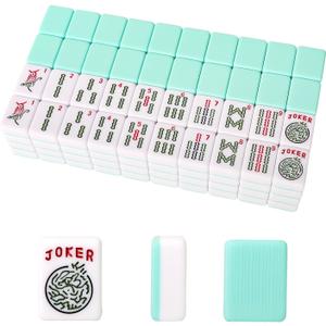 American Mahjong Tiles (1.2,Tiles Only), 166 American Mahjong Tiles with Light Green Color