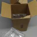 AHANDMAKER 4 Pack Clear Acrylic Square Vases Shatterproof Modern Cube 5.91 Inch Flower Plant Pots for Wedding Centerpieces Christmas Home Office Table Decorations