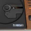 syitren R300 CD Player Portable Bluetooth Desktop Retro CD Players for Home, Without Speakers, Rechargeble Battery Small Compact Vintage CD Player, SPDIF Out, Brown