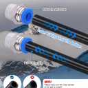 1/4" Air Line Tubing Kit, 32.8FT(10M) SAE J844 PA Nylon Air Hose Tubing with Cutter and Teflon Tape, 1/4" Air Hose with Push to Connect Fittings for Air Brake System Or Fluid Transfer(30PCS)
