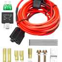 EMIHO Electric Fuel Pump Relay Kit Fuel Pump Wiring Harness Kit Fit for 12V System P/N 30247 Relay Bypass 40 AMP Waterproof Relay Switch Kit Heavy Duty Long Wires