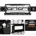 Front Grille For 2018-2020 Ford F150 Raptor Style Grill W/2Side Lights & Letters