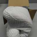 Memory Foam Pillow, Cervical Pillow for Neck and Shoulder Pain Relief, Ergonomic Contour Bed Pillow, Soft for Side Sleep Stomach Sleeping and Back Sleeper (Queen Size-24.8''Lx14.96''Wx5.78''H, White)