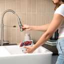 4 x Silicone Berry Bowls  Durable Modern Farmhouse Colander & Storage Basket for Fruits and Vegetables, Refrigerator Organization, Dishwasher Safe, Oven Safe (Set of 3, Cloud)