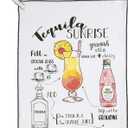 Shiraleah Tequila Sunrise Recipe Tea Towel
