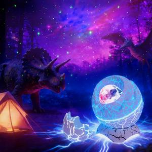 Dinosaur Egg Galaxy Star Projector Starry Night Light with Nebula, Timer & Remote Control, Gift & Decoration for Bedroom Adults Kids