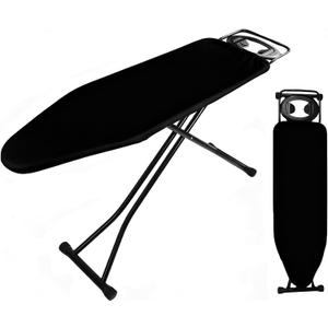 Ironing Board Full Size, Heat Resistant Cover Wide Iron Board with Steam Rest, Ultra Thick Padding, Height Adjustable Heavy Sturdy Metal Frame Legs Ironing Stand,Non-Slip Foldable 58"x15"