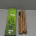 2 Pack 63 Inch Bendable Moss Pole Monstera Plant Support Stakes for Indoor Plants - Tall Moss Stick Trellis for Potted Climbers - Stem Support Accessories for Climbing Houseplants