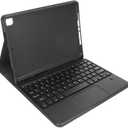 Septpenta Tablet Keyboard Case for for OS Tablet/Pro/Air 9.7In(2017/2018), Magnetic Detachable Keyboard, Multi Gesture Smart Touchpad, Wireless Transmission 33Ft(Black)
