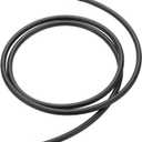 Motoforti Universal Tire Inflator Extension Tube Air Pump Extend Hose Adapter Tire Valve 62.99inch M8x0.8 10mm OD Durable Rubber Black Connector