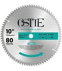 OSTTE 14-Inch Miter Saw Blades 80-Tooth, Circular Saw Blade, Woodworking Saw Blades for Table Saw, 1 Inch Arbor, 1 Pack