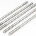 uxcell M8 x 190mm Tight Adjustable Push Rod Double End Thread Stud Screw Bolt 5pcs