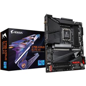 GIGABYTE Z790 AORUS Elite AX 1.0 Intel LGA 1700 ATX Motherboard, 4X DDR5~128GB, 3X PCI-E x16, 4X M.2, 6X SATA, 5X USB 3.2, 1x USB-C, 4X USB 2.0