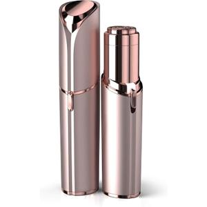 Facial Hair Remover for Women - as Seen on TV Painless Face Shaver - Electric Hair Removal Device for Face Lips Peach Fuzz with Light (Rose Gold)