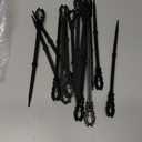 100 Pack Christmas Light Stakes 8.5"-10" for C7 and C9 String Lights,Outdoor Light Stakes,Yard Stakes,Garden,Lawn,Pathway, Patio, Path, Walkway, Christmas Decoration Black