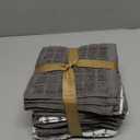 Bumble Kitchen Towels | 100% Cotton Dish Towels with Hanging Loop | 16"x 28" | 380GSM | Absorbent Kitchen Towel Set | 6 Pack, Gray