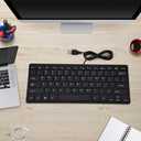 Laoban Mini Keyboard USB Wired Thin Light 78 Keys for Pc Computer Laptop