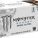 Monster Energy Zero Ultra, Sugar Free Energy Drink, 16 Ounce | Pack of 15