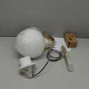 DIRYZON Modern Gold Pendant Light with Plug-in Cord,Milk Glass Pendant Hanging Lighting Globe Swag Light Plug in for Bedroom Living Room 15 CM/6 INCH