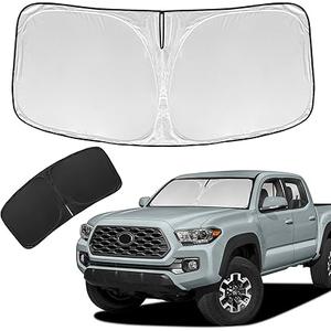 for Toyota Tacoma 2016-2023 2024 2025 2026 Sun Shade Sunshade Windshield Cover - 4 Layers Front Window Shade Custom Fit Tacoma 2Dr 4Dr Pickup Sun Visor 240T Shade Blocks UV Rays Car Accessories