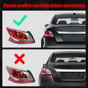 Huray Left LED Tail Light Fit for Nissan Altima 2013 2014 2015 LH Taillight Tail lamp Rear Brake Lamp Assembly Replacement Accessory Replacement for NI2800196 (Driver Side)