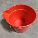 Winco Heavy-Duty Plastic Bucket/Utility Pail with Pour Spout, 10 Quarts, Red