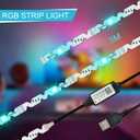 Led Light for TV Backlight, 16.4ft/5m RGB+W Behind TV Bias Lighting,USB Powered Led Strip Lights for HDTV PC Computer,Music Sync & Timer,Gaming Room Bedroom Decor Immersive Home Theater