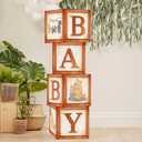 Sweet Baby Classic Winnie Pooh Baby Shower Decorations Boxes Vintage Theme Bear Wooden Party Decor Table Centerpieces Background Decoration Gender Neutral