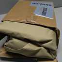 Wesnoy 10 x 20 ft Carport Front Panel Tarp Khaki Canopy Shelter Replacement Cover with Opening Door Drill Holes on Both Sides Car Canopy Tent for Truck, Car, Boat