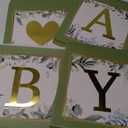 RUBFAC Sage Green Baby Boxes with Letters for Baby Shower, 4pcs Safari Baby Shower Decorations for Boy Girl Balloon Boxes Gender Reveal Birthday Party Favors
