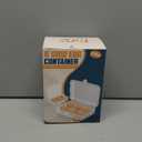 ZPU Egg Holder Camping, 2Pcs 6 Grid Egg Container, Plastic Egg Carrier for Camping Picnic Travel Outdoor Refrigerator Kitchen, Protective Egg Storage Case, Blue