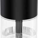 Essential Oil Diffuser, Car Air Fragrance Freshener, Aromatherapy Diffusers for Home Large Room, Bedroom, Car, Office, Desk with Starry Sky Light 8.5oz Capacity (Black)