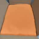 Nasitos 2 Pack Orange Tablecloth Rectangle Fitted for 4 Foot-Open Back Valentines Tablecloth Fabric Washable and Wrinkle Resistant Table Cover for Trade Show, Parties, Banquet, Buffet, Baby Shower