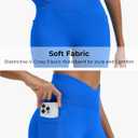 Women's Workout Gym Shorts Booty V Cross Spandex Yoga Biker Shorts (Blue, M)