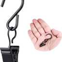 Christmas Light Clips Hanging Hooks - 50 Pack Outdoor String Light Clips - Heavy Duty Metal Camper Awning String Party Light Hook - Holiday Light Clips Hangers Canopy Tent RV Xmas Decor Clamps (2.36 Inch)